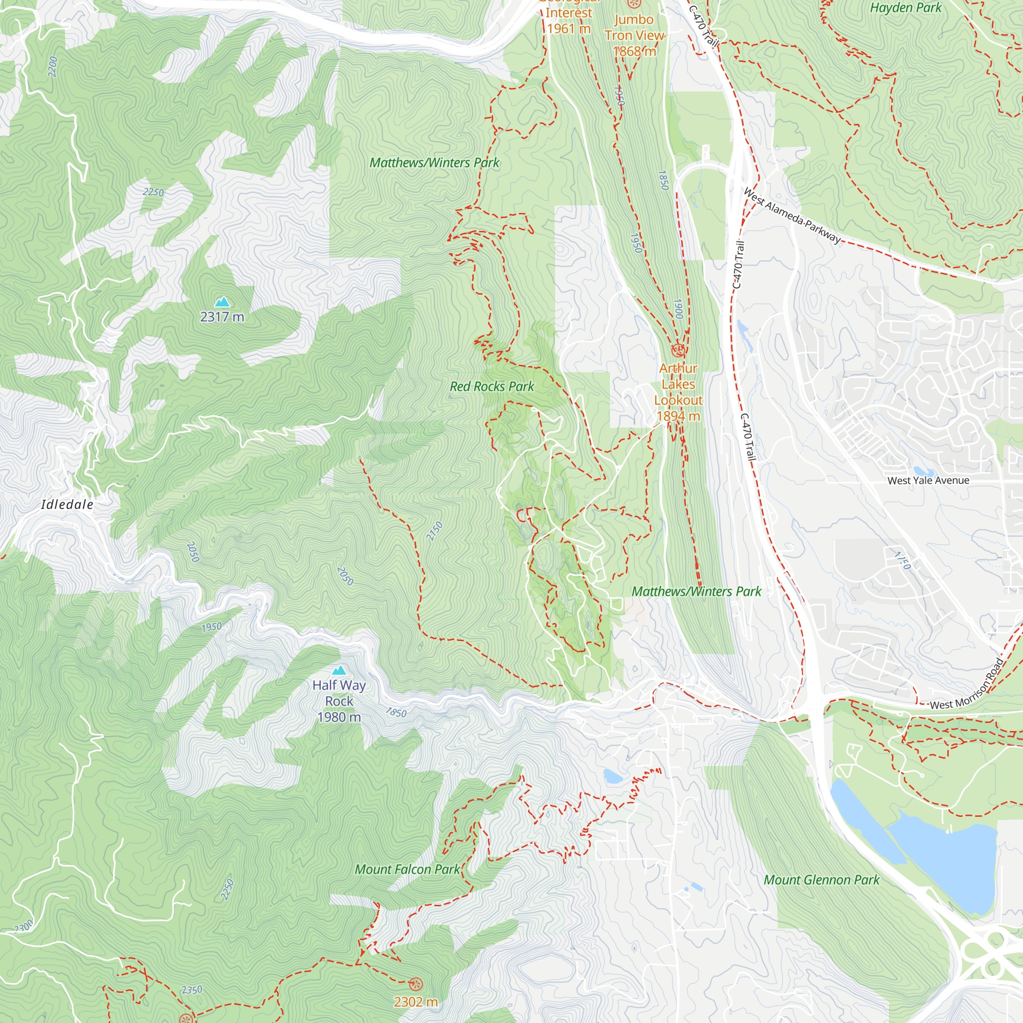 Burham Hoyt Visitor Center map