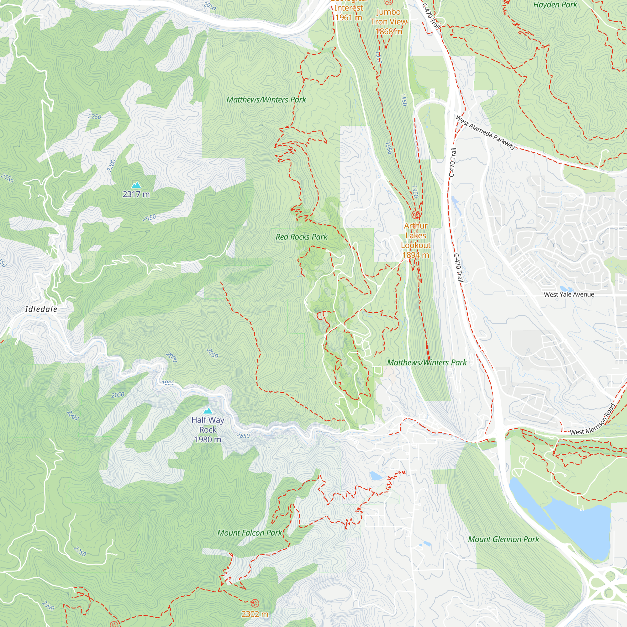 Burham Hoyt Visitor Center map