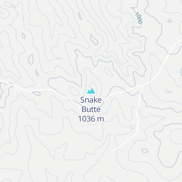 Map of Snake Butte
