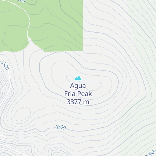 Map of Agua Fria Peak