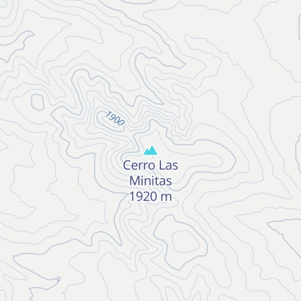 Map of Cerro Las Minitas
