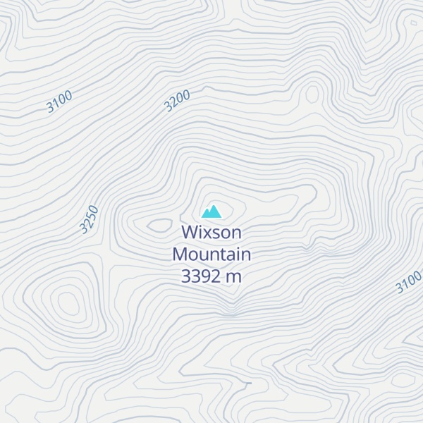 Map of Wixson Mountain