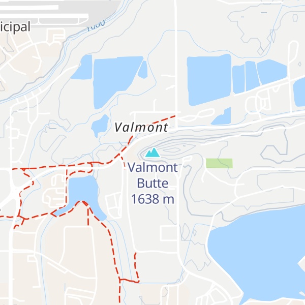 Map of Valmont Butte
