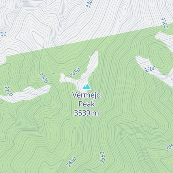Map of Vermejo Peak