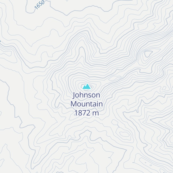 Map of Johnson Mountain