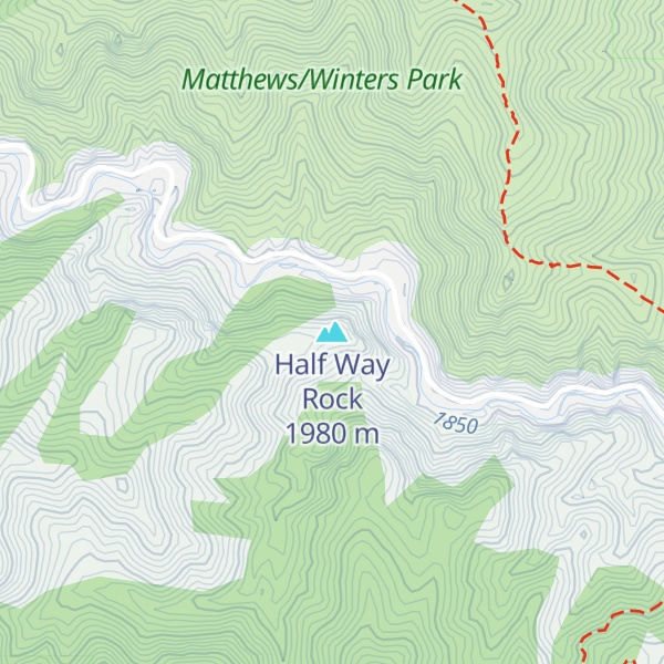 Map of Half Way Rock