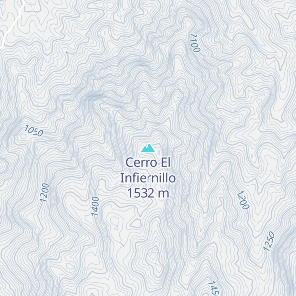 Map of Cerro El Infiernillo