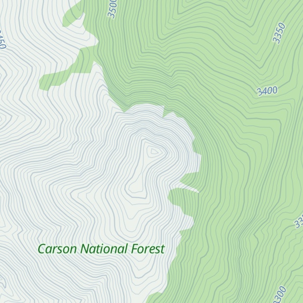 Map of Little Costilla Peak