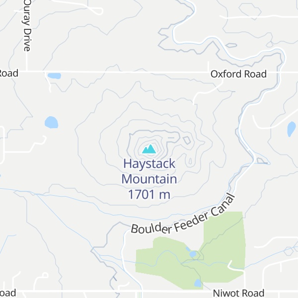 Map of Haystack Mountain