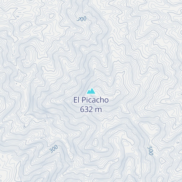 Map of El Picacho