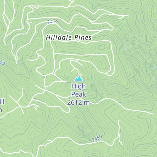 Map of High Peak