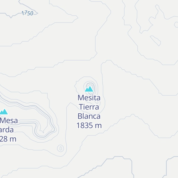 Map of Mesita Tierra Blanca