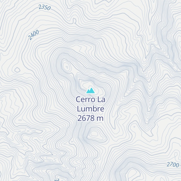 Map of Cerro La Lumbre