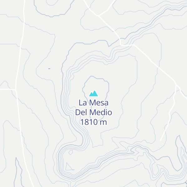 Map of La Mesa Del Medio