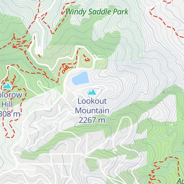 Map of Lookout Mountain