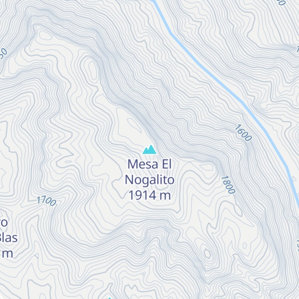 Map of Mesa El Nogalito