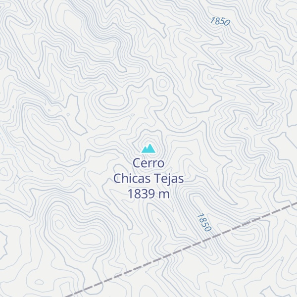 Map of Cerro Chicas Tejas
