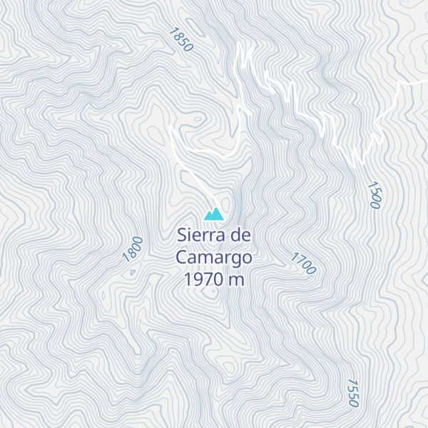 Map of Sierra de Camargo