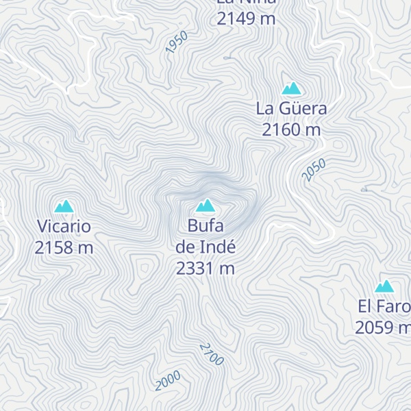 Map of Bufa de Indé