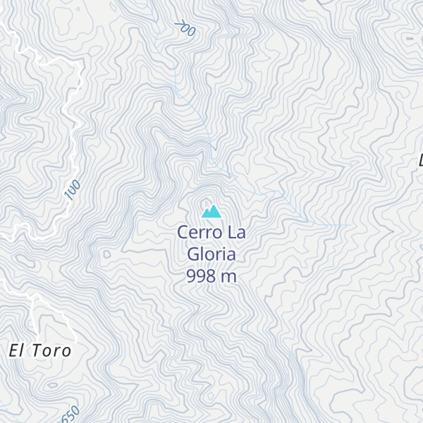 Map of Cerro La Gloria
