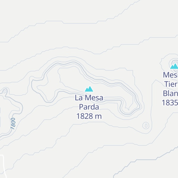 Map of La Mesa Parda