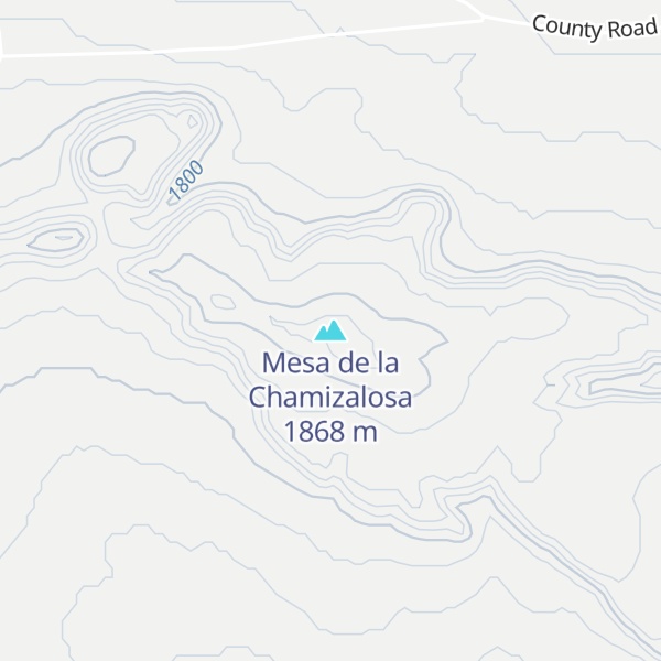 Map of Mesa de la Chamizalosa