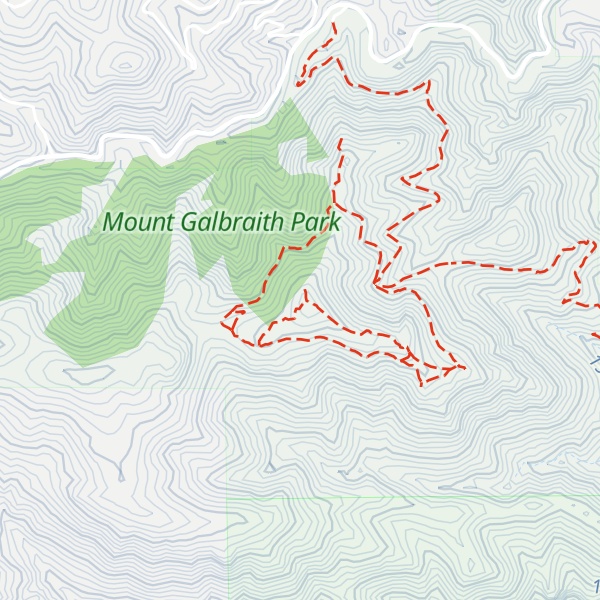 Map of Mount Galbraith
