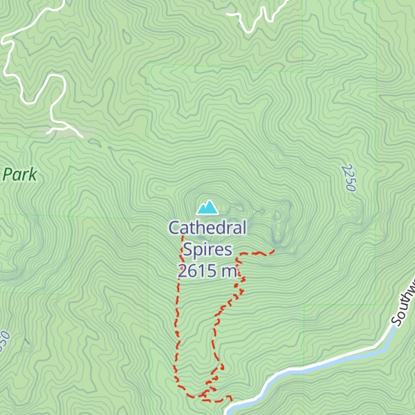 Map of Cathedral Spires