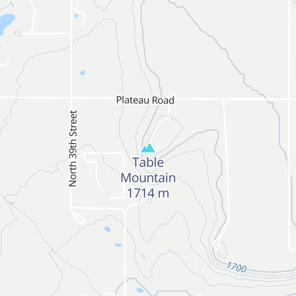 Map of Table Mountain