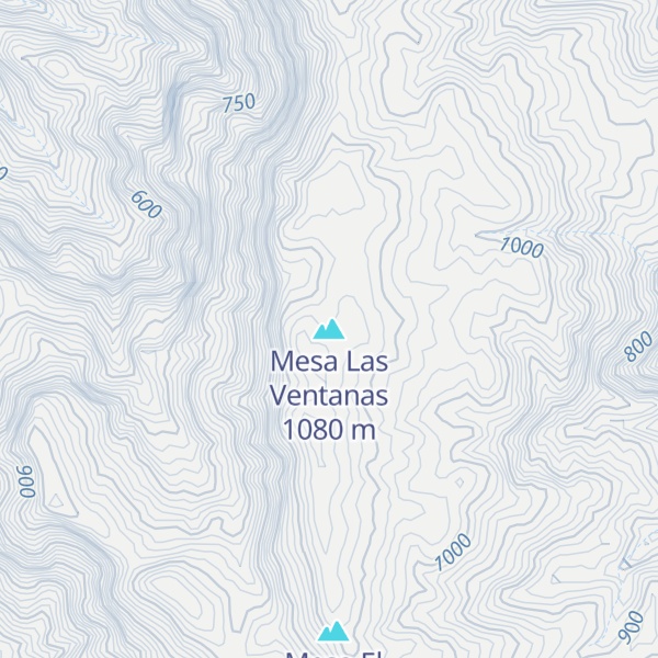 Map of Mesa Las Ventanas