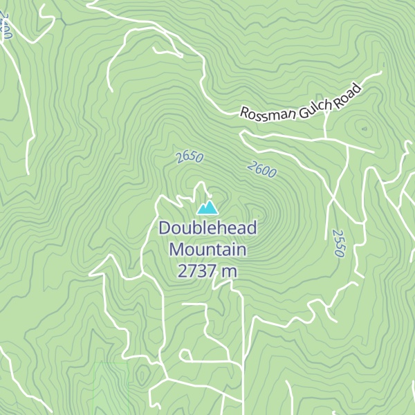Map of Doublehead Mountain