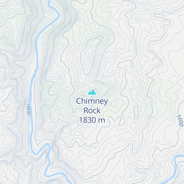 Map of Chimney Rock