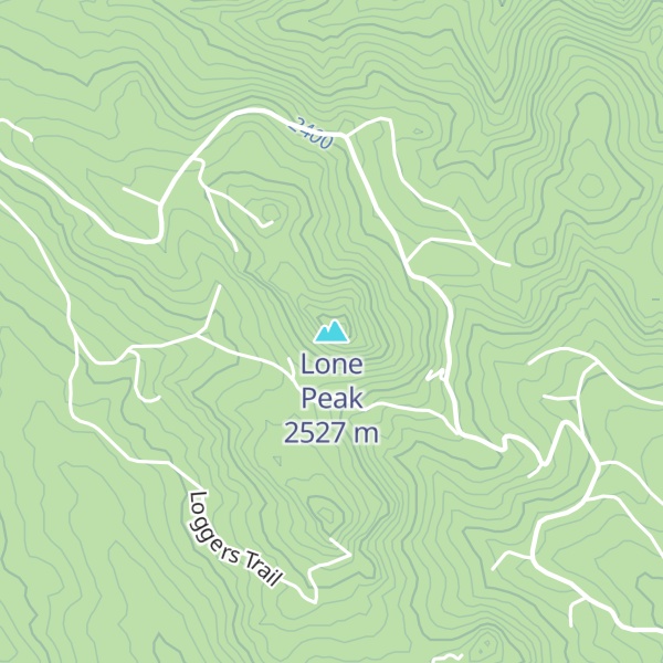 Map of Lone Peak