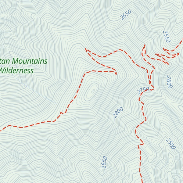 Map of Capitan Peak