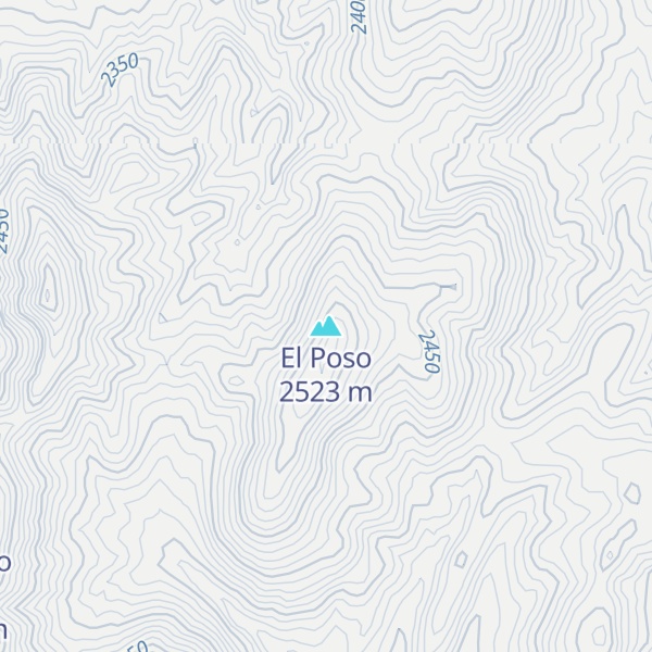 Map of El Poso