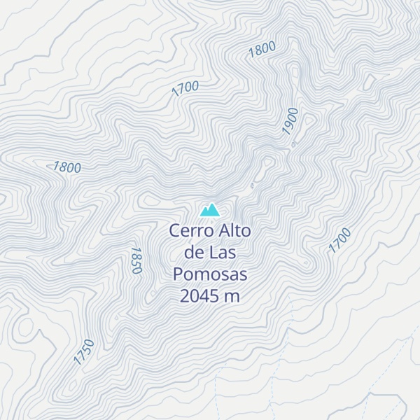 Map of Cerro Alto de Las Pomosas