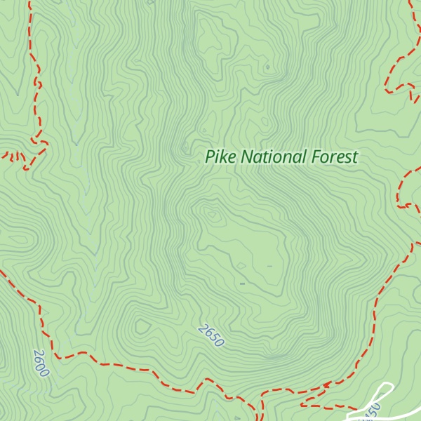 Map of Little Scraggy Peak