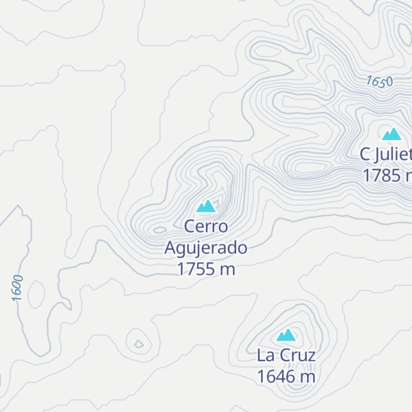 Map of Cerro Agujerado