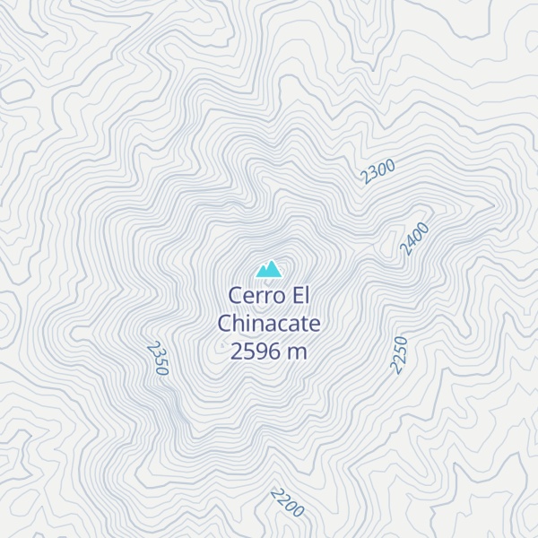 Map of Cerro El Chinacate