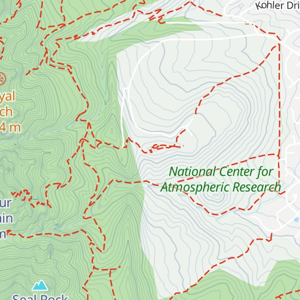 Map of Table Mountain