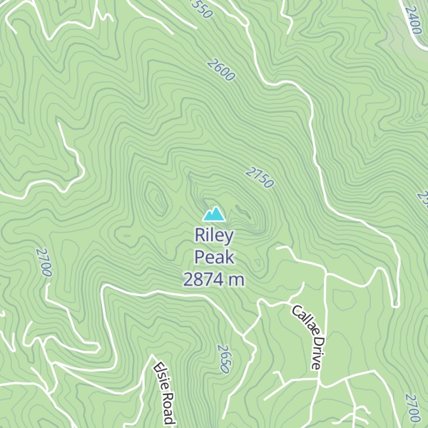 Map of Riley Peak