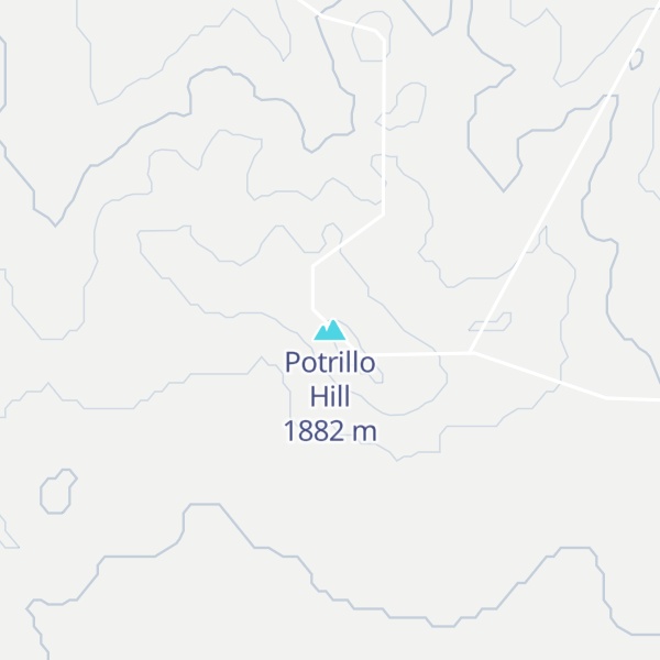 Map of Potrillo Hill