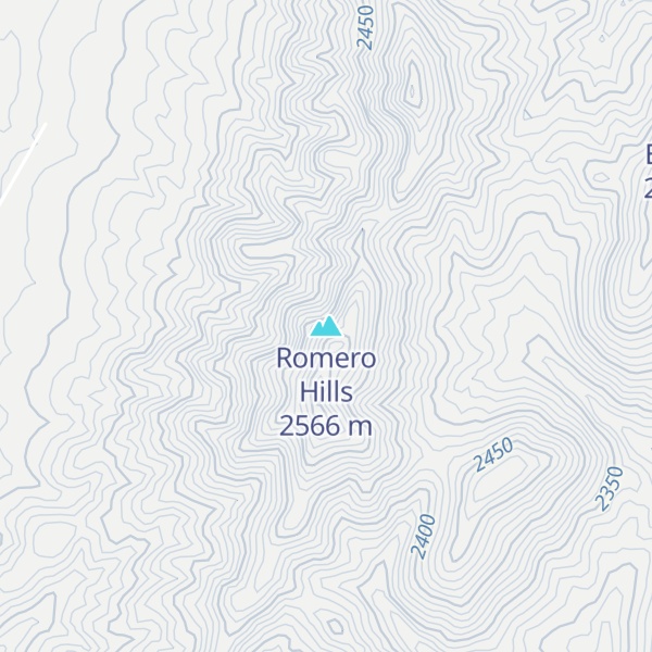 Map of Romero Hills