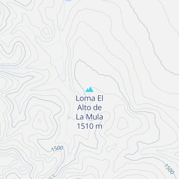 Map of Loma El Alto de La Mula