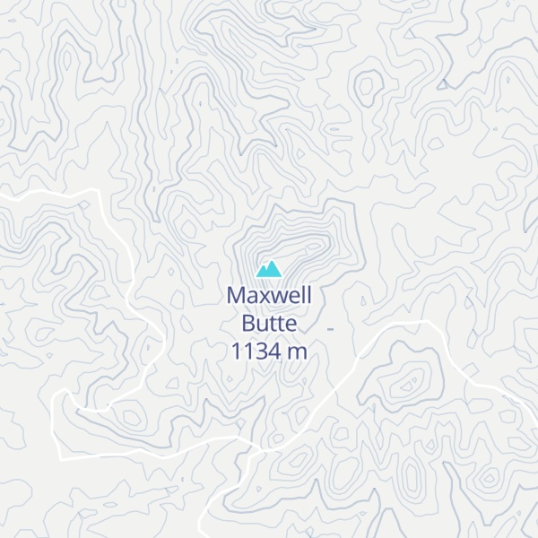 Map of Maxwell Butte