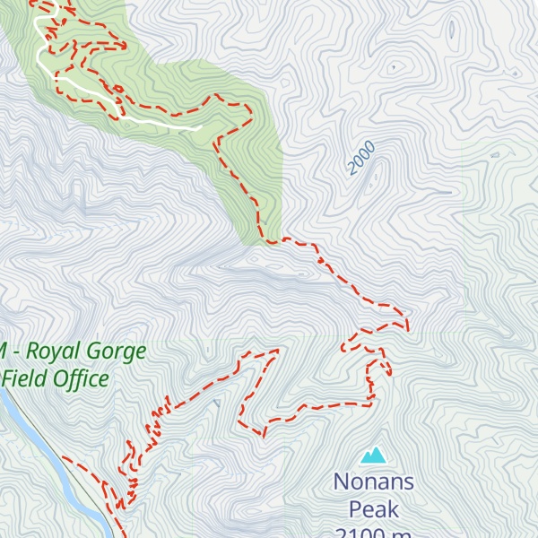 Map of Fremont Peak