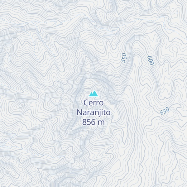 Map of Cerro Naranjito