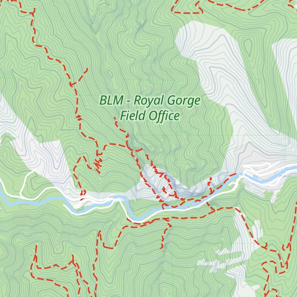 Map of Shirttail Peak