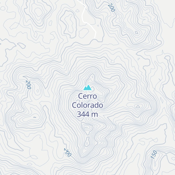 Map of Cerro Colorado