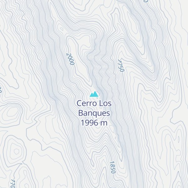 Map of Cerro Los Banques